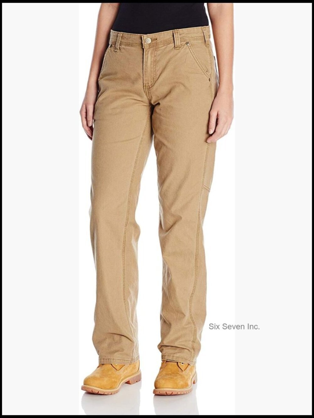Rugged Flex Loose Fit Canvas Work Pant, Stretch Technology, Mid-Rise